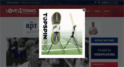 Desktop Screenshot of love4tennis.pl